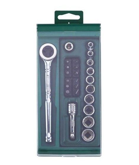 SATA SA09206 Trusa capete chei tubulare si accesorii 1/4 inch 25 piese