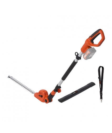 PowerPlus-Dual Power POWDPG7538 Masina de tuns gard viu cu maner telescopic compatibila cu acumulator Li-Ion de 40V lama 550 mm