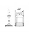 CHICAGO PNEUMATIC 8941086150 Presa hidraulica 15 tone cu mecanism de presare in 2 trepte