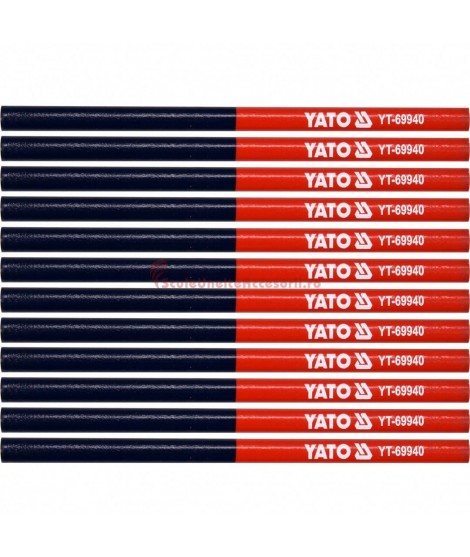YATO YT-69940 Set 12 creioane cu cap dublu in 2 culori