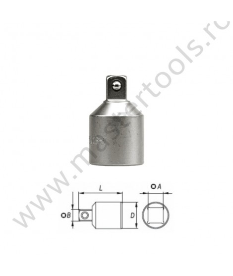 Adaptor de la patrat interior 3/4 la patrat exterior cu bila 1/2 Yato YT-1355