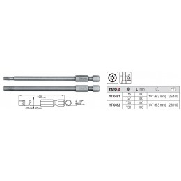 Capat lung pentru surubelnita 100 mm YATO