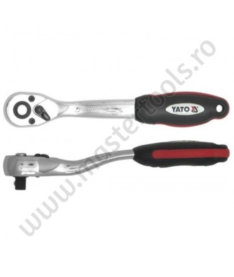 Antrenor curbat clichet prindere patrat 3/8 lungime 200 mm Yato YT-0317