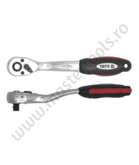 Antrenor curbat cu clichet patrat 1/2 lungime 255mm Yato YT-0321