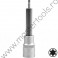 Bit torx T30 lungime 100 mm prindere hexagon 1/2" YATO YT-0442