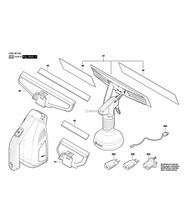 Bosch F016F05265 Lama cauciuc 266 mm aparat spalat geamuri GlassVAC