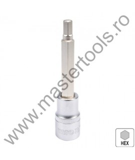 YATO YT-04391 Bit hexagonal 5 mm cu adaptor 1/2 lungime 100 mm