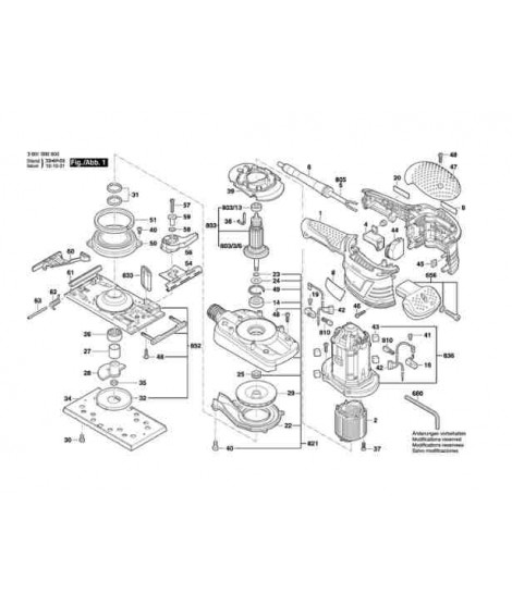 Bosch 2602026175 Maner masina de slefuit GSS 230 AVE,GEX 125-150 AVE