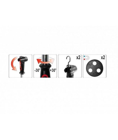 YT-08503 Yato Lampa magnetica 100 leduri portabila acumulator Li-ion