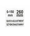 YT-21570 Yato Cleste autoblocant cu picior 260 mm strangere 0-150 mm