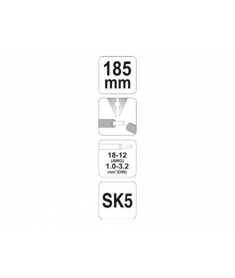 YT-2316 Yato Cleste pentru dezizolat cabluri 1.0-3.2 mm