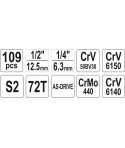 YT-38891 Yato Trusa tubulare si chei  prindere 1/2,1/4,3/8