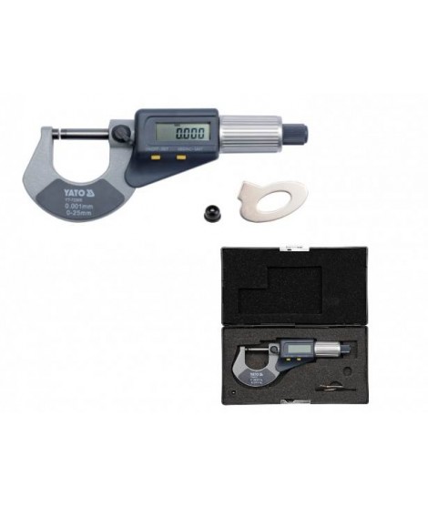 YT-72305 Yato Micrometru digital cu afisaj pentru masuratori 0 - 25 mm