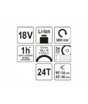 YT-82811 Yato Fierastrau circular disc 165 mm acumulator Li-ion 18 V