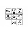 YT-82811 Yato Fierastrau circular disc 165 mm acumulator Li-ion 18 V