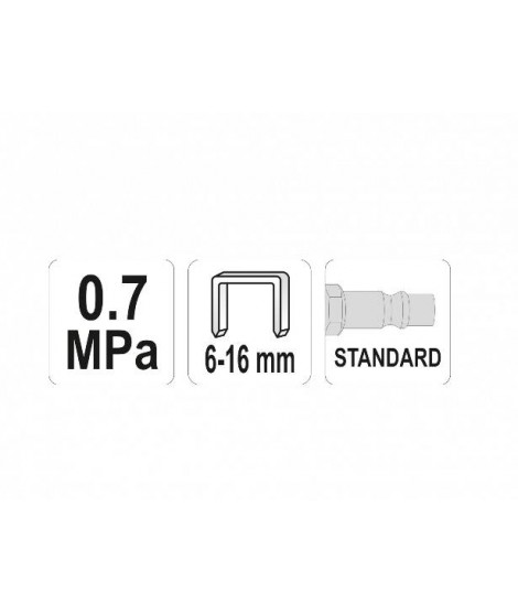 YT-09201 Yato Capsator pneumatic pentru batut capse inaltime 6-16 mm