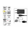 Yato YT-08507 Lampa cu 3 magneti 37 leduri acumulator Li-ion 2000 mAh