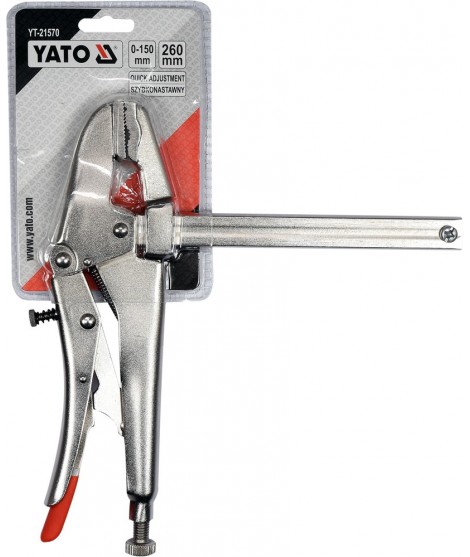 YT-21570 Yato Cleste autoblocant cu picior 260 mm strangere 0-150 mm