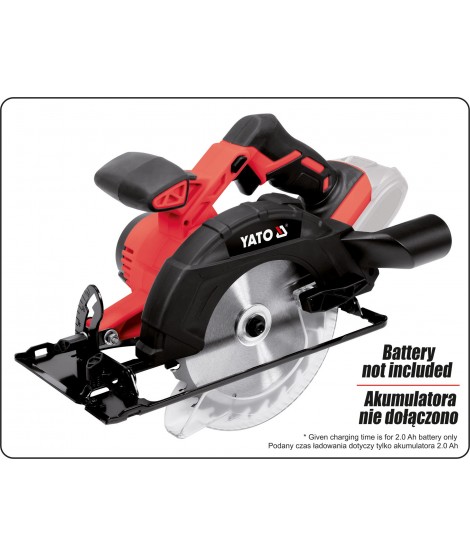 YT-82811 Yato Fierastrau circular disc 165 mm acumulator Li-ion 18 V