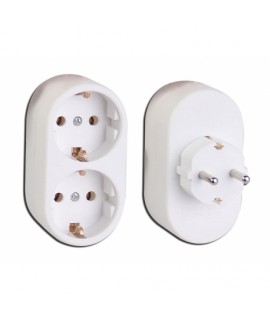 700769 Makalon Priza dubla tip splitter cu impamantare
