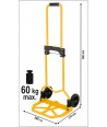 78660 Vorel Carucior pentru transport capacitate maxima incarcare 60kg