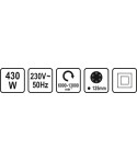 79309 STHOR Slefuitor orbital putere 430 W diametru panza 125 mm