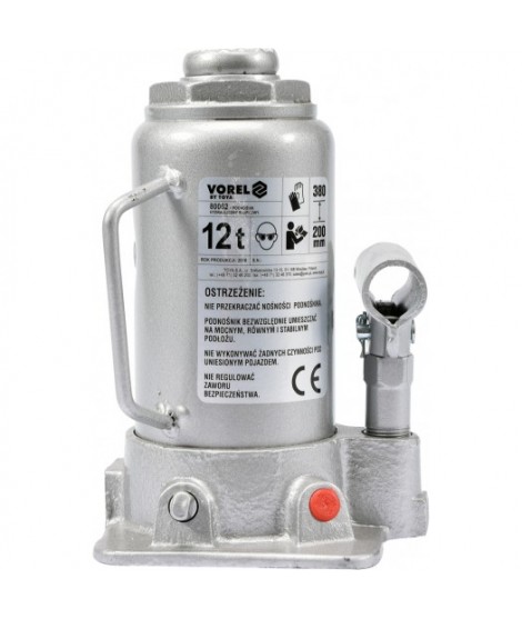 80062 Vorel Cric hidraulic capacitate ridicare 12T inaltime 200-380 mm