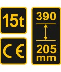 80072 Vorel Cric hidraulic capacitate ridicare 15T inaltime 205-390 mm