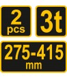 80308 Vorel Cric tip capra capacitate ridicare 3 T inaltime 275-415 mm