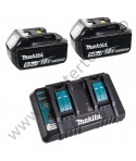 MAKITA DLM460PT2 Masina tuns gazon 46cm kit 2 acum 18V 5Ah, incarcator