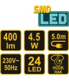 82706 Vorel Lampa LED SMD pentru ateliere putere 4.5 W flux 400 lm