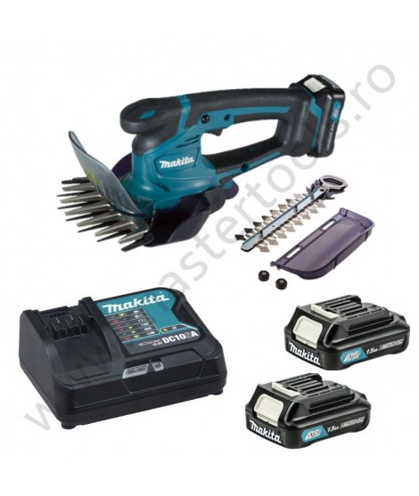 MAKITA Foarfeca pentru iarba si gard viu cu 2 acumulatori 10.8V 1.5Ah