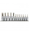 YT-04332 Yato Set 12 biti Torx 37-48 mm cu adaptori prindere 1/4 3/8