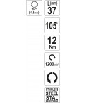 YT-04632 Yato Adaptor bormasina cu cap inclinat 37 mm prindere 1/4