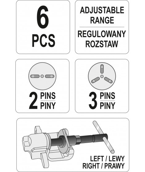 YT-06827 Yato Set de separatoare manuale pentru etrier frana