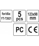 YT-73924 Yato Geam protectie pentru masca sudara dimensiuni 123 x 98mm