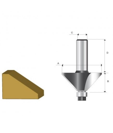 MAKITA D-09494 Freza pentru sanfrenare in unghi cu rulment