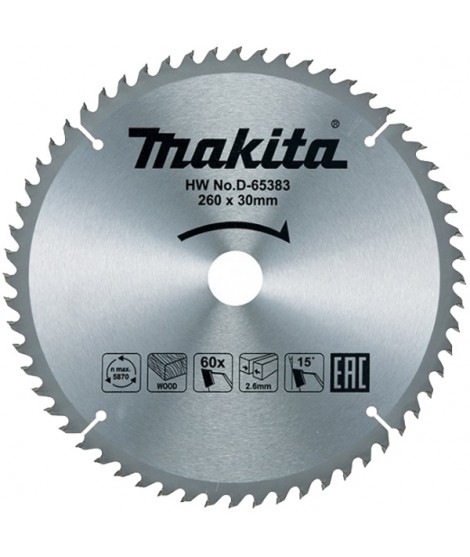 MAKITA D-65383 Disc fierastrau pentru taiere in lemn