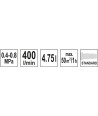 YATO YT-54400 Pistol pentru pulverizare mortare debit 400 l / h