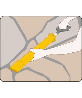 VOREL 04450 Pistol pentru chit rosturi cu varf drept lungime 660 mm