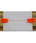 17430 VOREL Set pentru aliniat caramizi, lungime ata 18 m.
