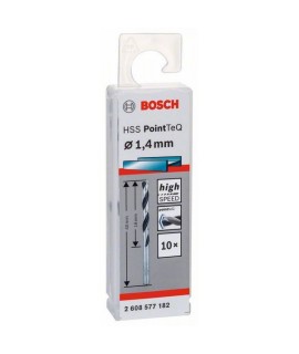 2608577182 BOSCH  set 10 burghie pentru gaurit metal diametru 1.4 mm