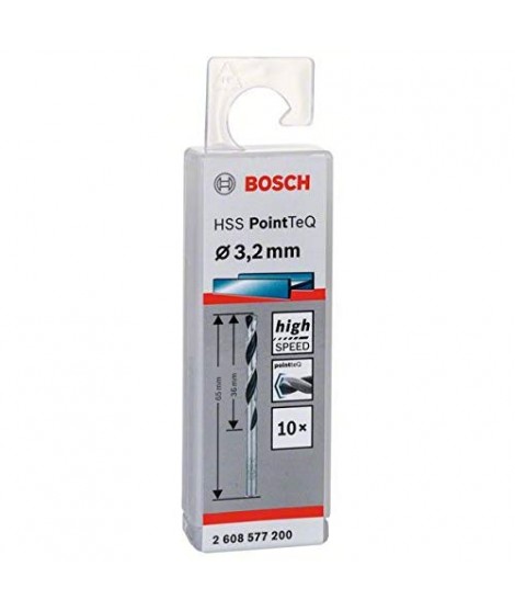 2608577200 BOSCH Set 10 burghie pentru gaurit metal diametru 3.2 mm