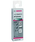 2608577204 BOSCH Set 10 burghie pentru gaurit metal diametru 3.6 mm