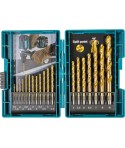 B-67795 MAKITA Set 19 burghie HSS-TIN gaurit metal diametru 1.5-10 mm