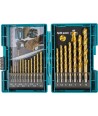 B-67795 MAKITA Set 19 burghie HSS-TIN gaurit metal diametru 1.5-10 mm