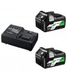 UC18YSL3WEZ HIKOKI Set 2 acumulatori si incarcator, Li-Ion, 18/36 V, 2.5/5 Ah
