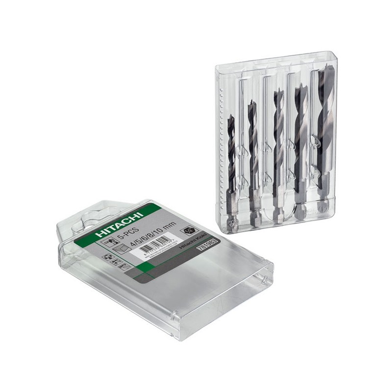 781983 HIKOKI Set 5 burghie ascutit pentru lemn prindere hexagonala