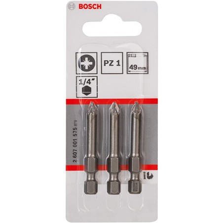 2607001575 BOSCH Set 3 Biti pentru surubelnita electrica PZ1 XH 49 mm