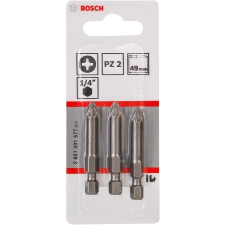2607001577 BOSCH Set 3 Biti pentru surubelnita electrica PZ2 XH 49 mm